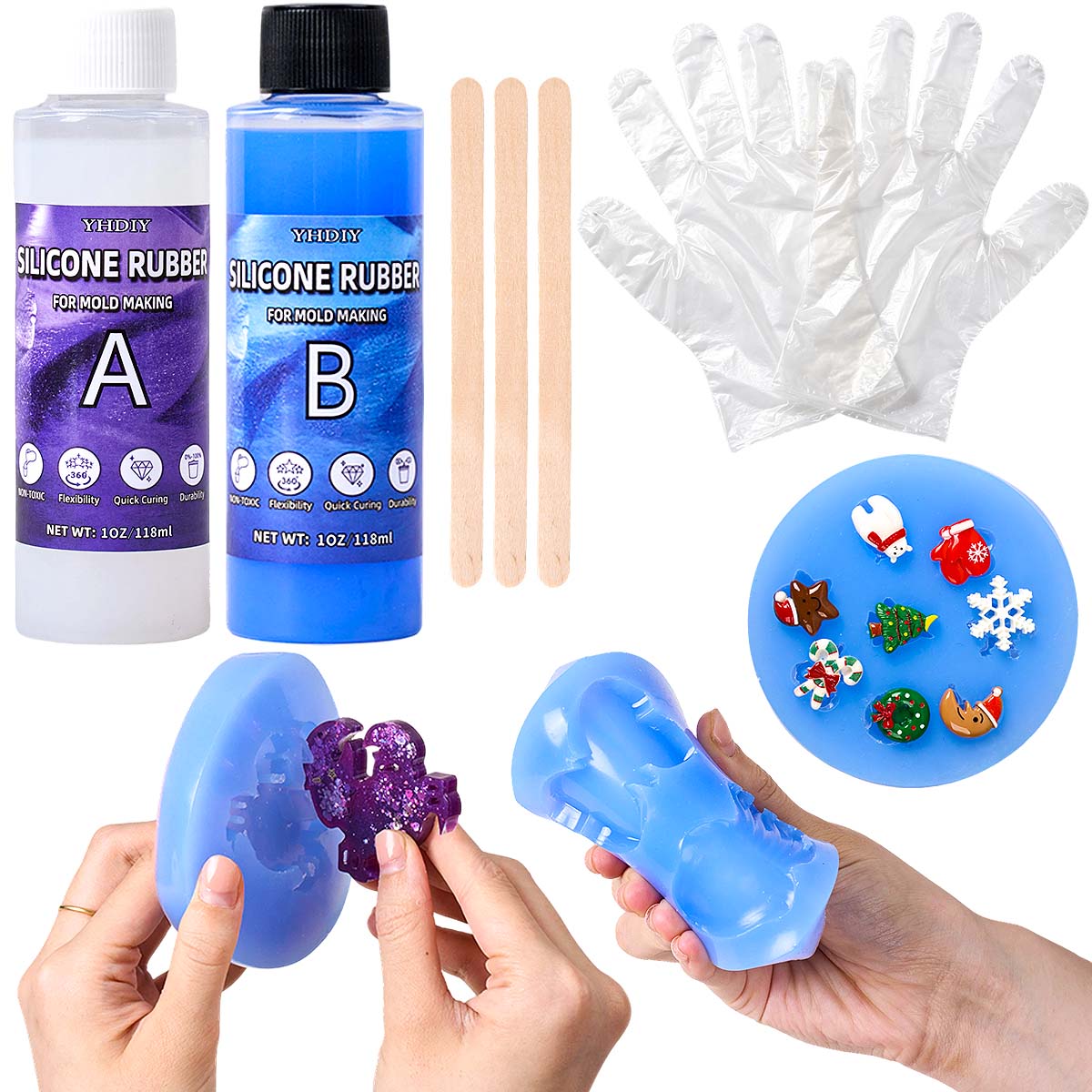 Soap Making Liquid - Kit de Moldes de Silicone de