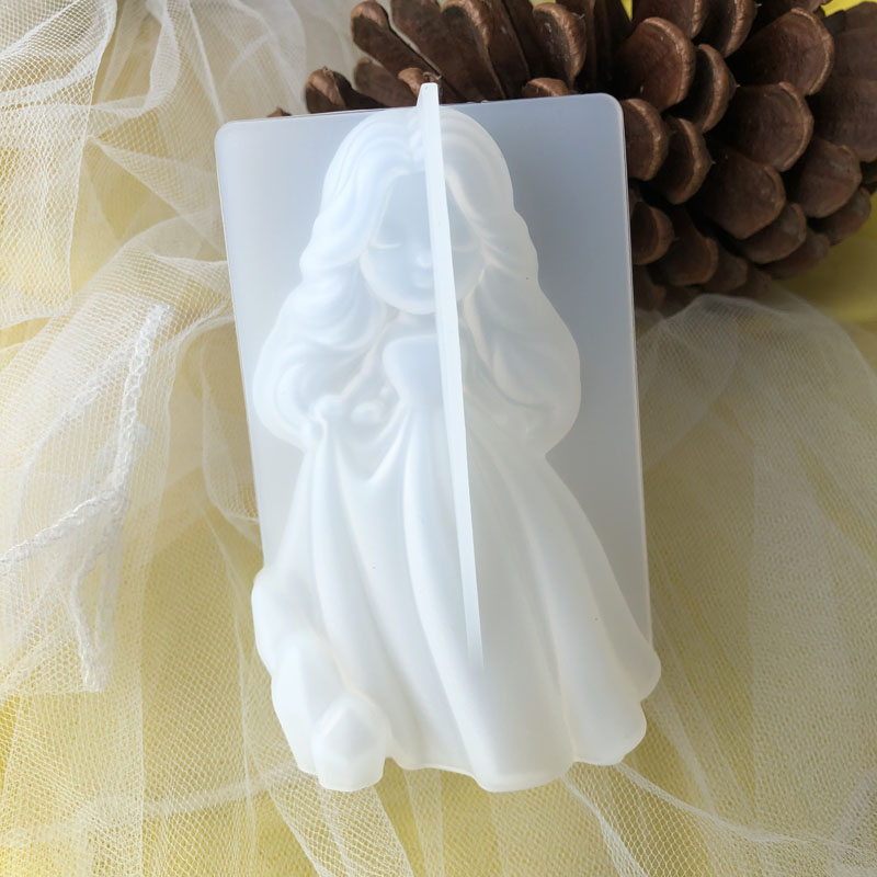 Soap Making Vendors - 3d bonito princesa silicone vela molde