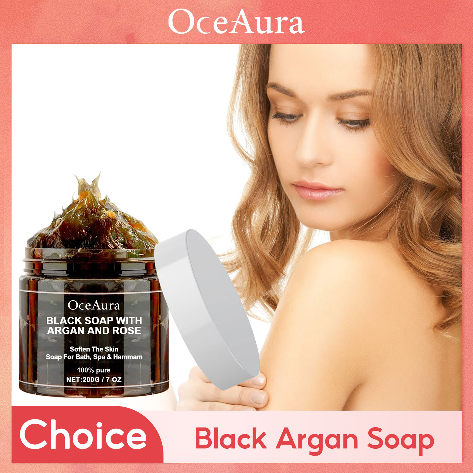 Soap Making Oils - Sabonete de limpeza preto, esfoliante profundo,