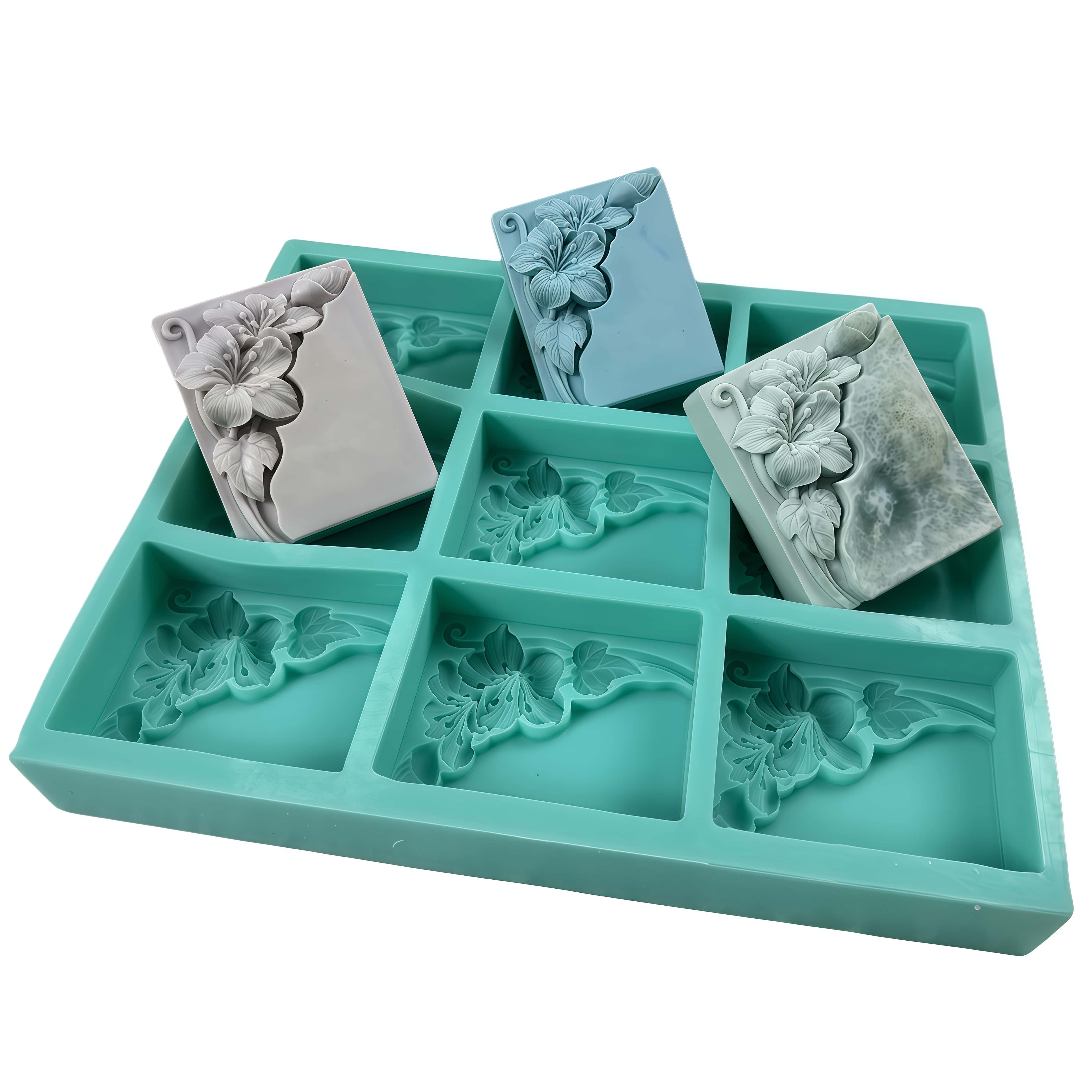 Soap Making Vendors - Molde de sabão flor de tungstênio