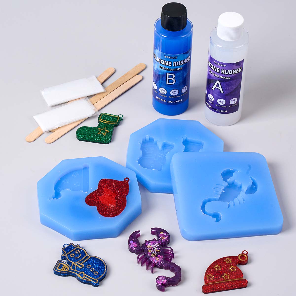 Kit de Moldes de Silicone de 1 - Soap Making Liquid avaliação e preço