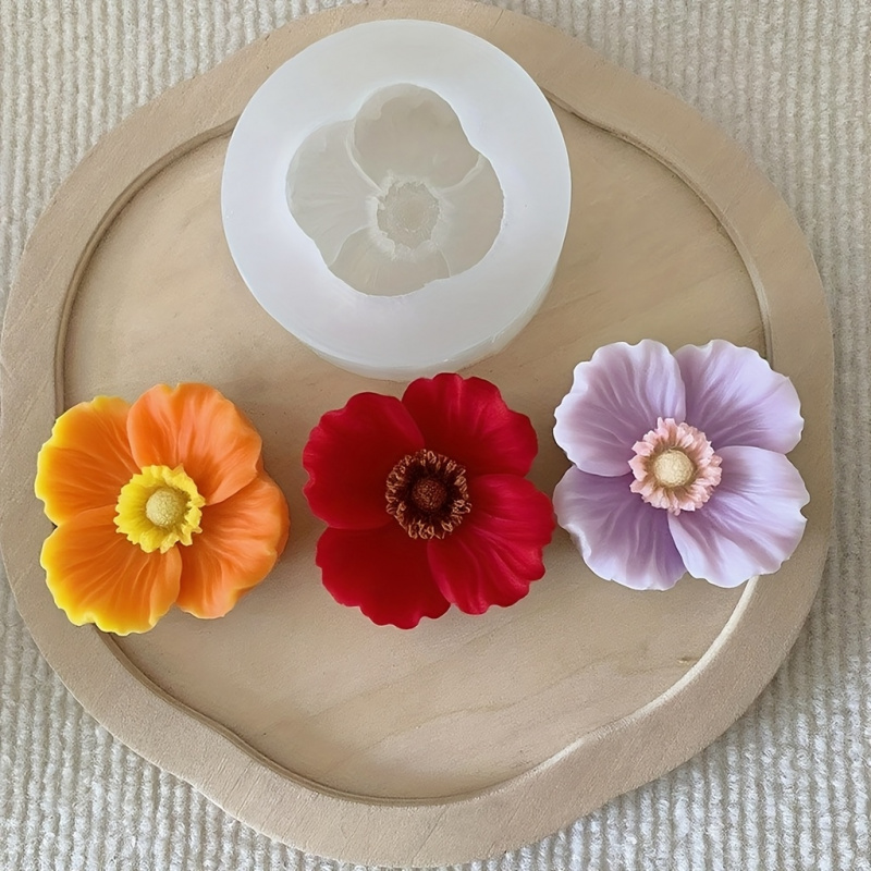 Molde de silicone 3Flower, par - Soap Making Liquid avaliação e preço