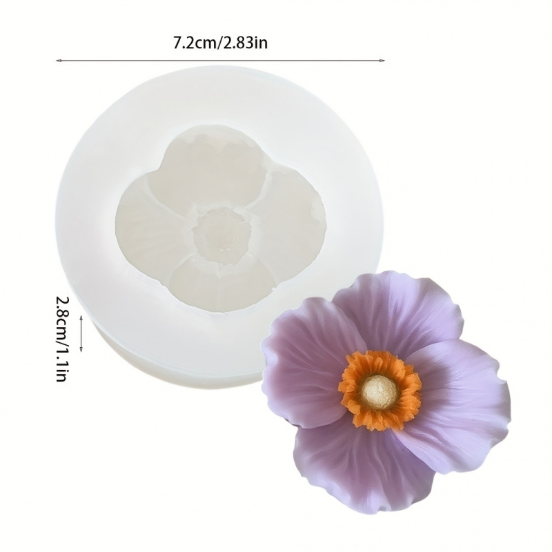 Molde de silicone 3Flower, par - Soap Making Liquid avaliação e preço