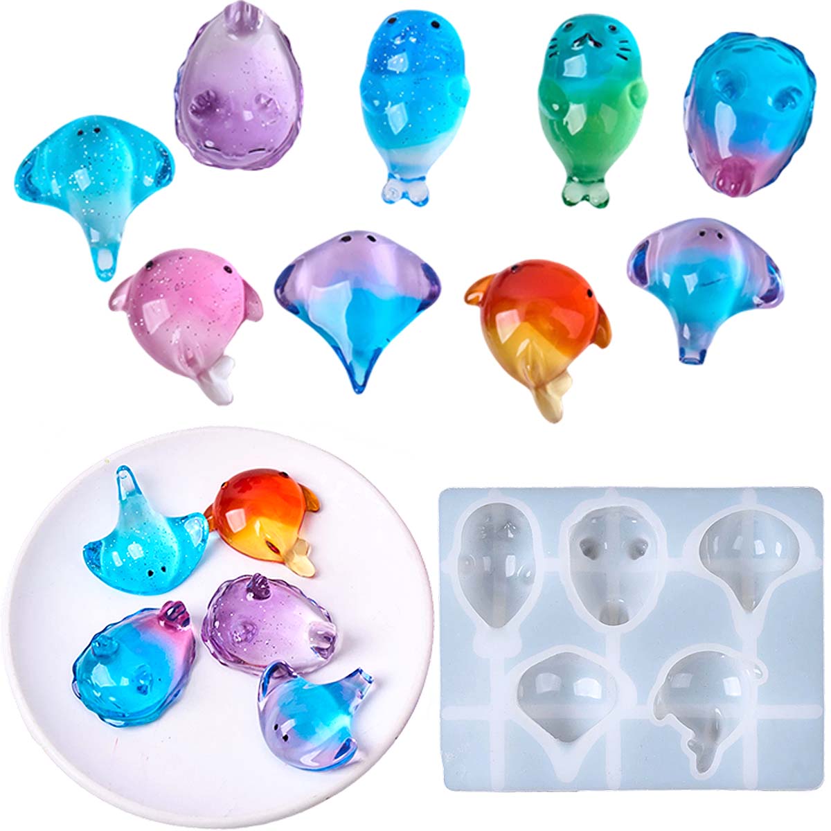 Molde de Silicone 3D de Raia M - Soap Making Vendors avaliação e preço