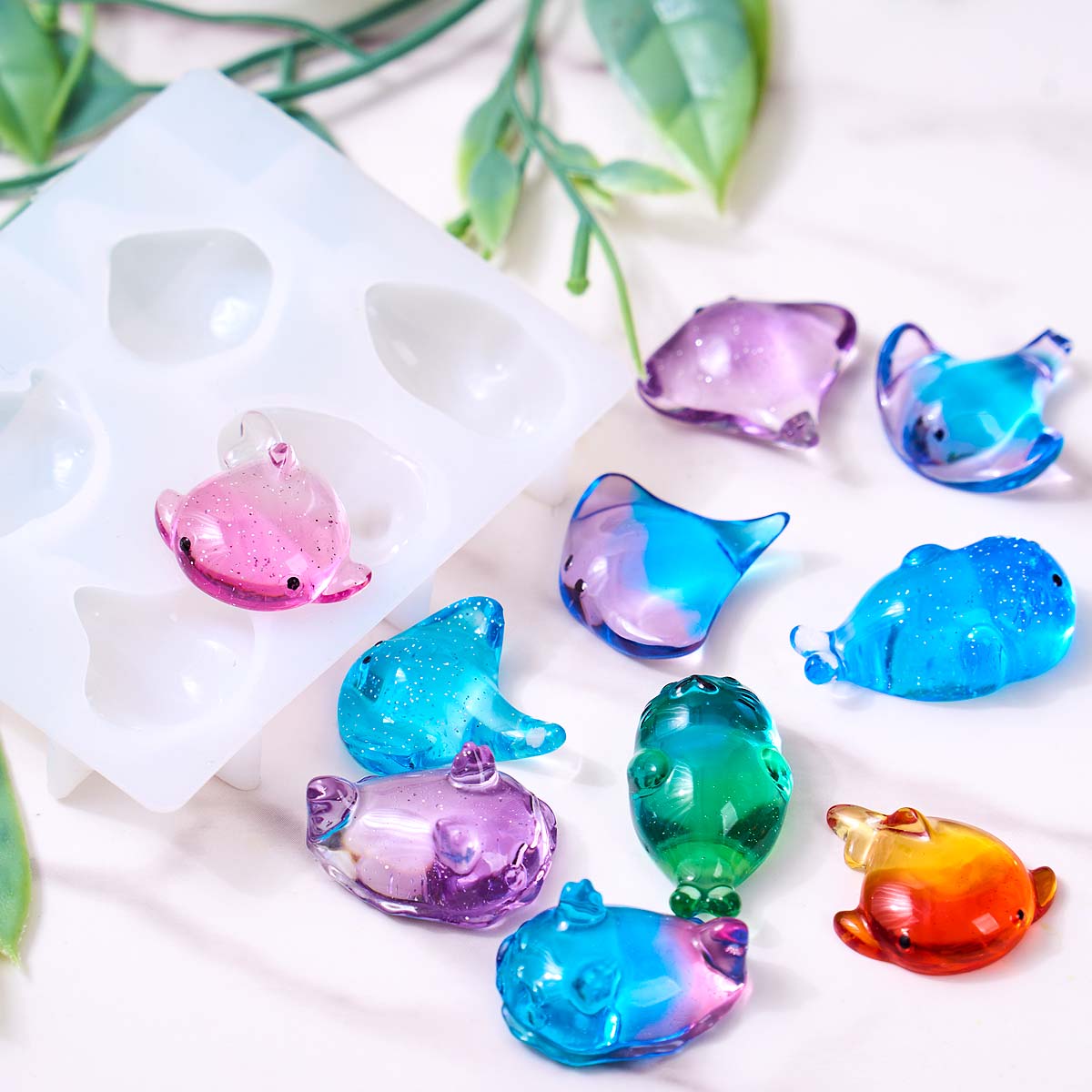 Molde de Silicone 3D de Raia M - Soap Making Vendors avaliação e preço