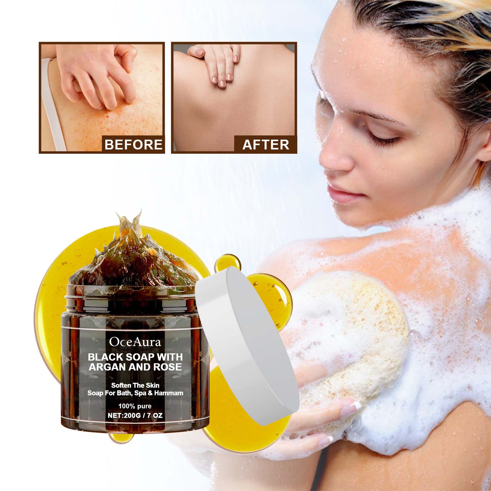 Sabonete Preto OCEAURA com Arg - Soap Making Oils avaliação e preço